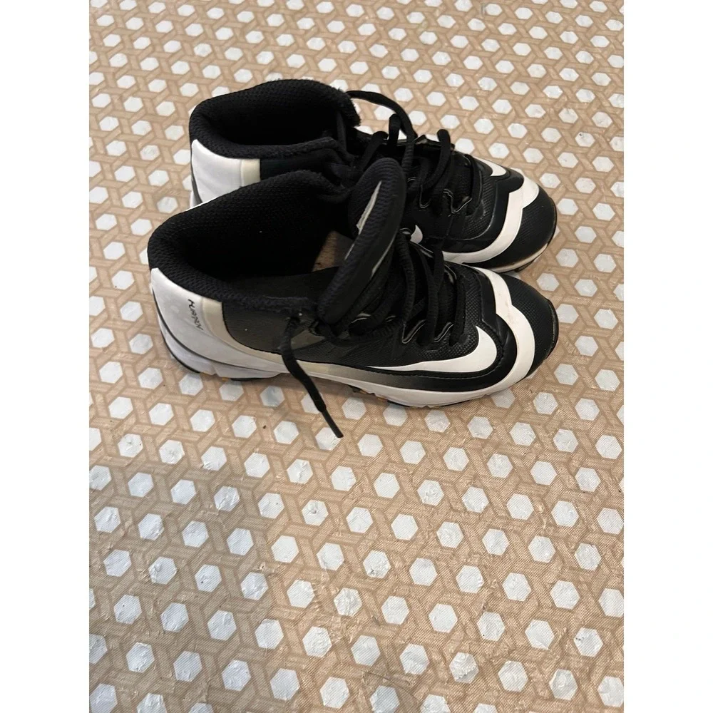 Nike Fastflex Black White Huarache Baseball Cleats 807138-017 Size 13C